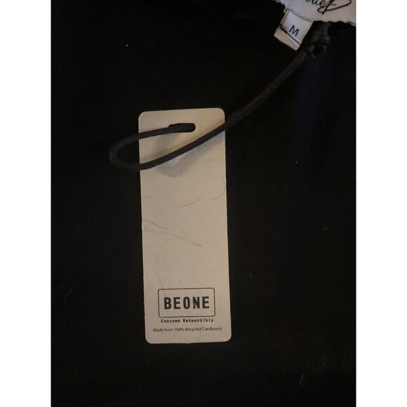 Garrie B  Embroidered Maxi Dress Women's Black Turtleneck Medium New With Tag - Picture 3 of 5